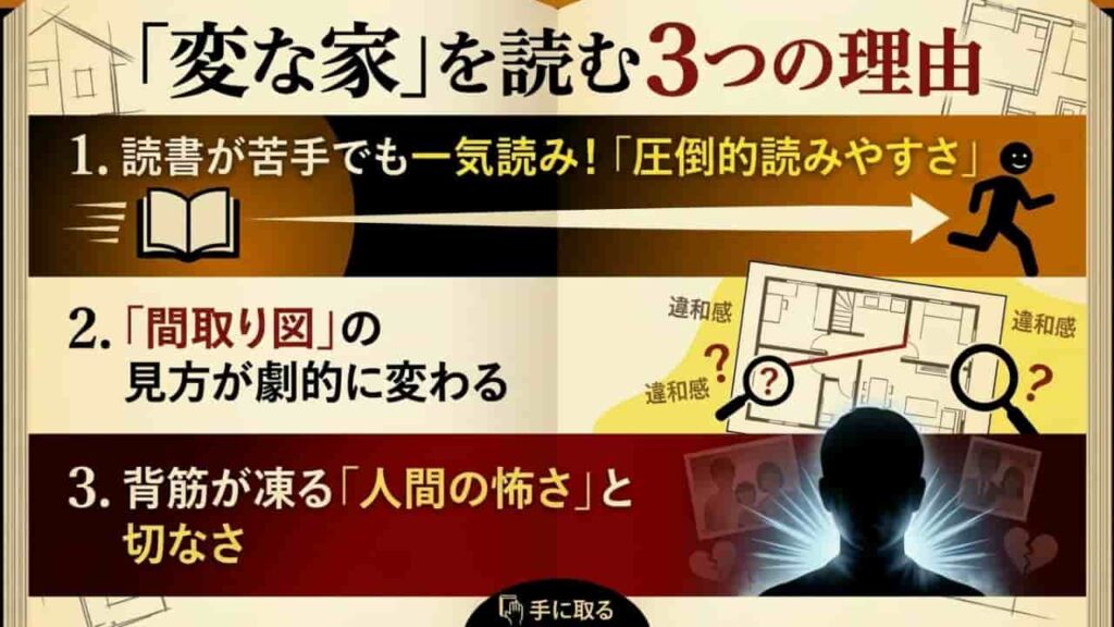 大ヒット小説「変な家」をおすすめする3つの理由｜間取りの違和感から始まる衝撃の体験